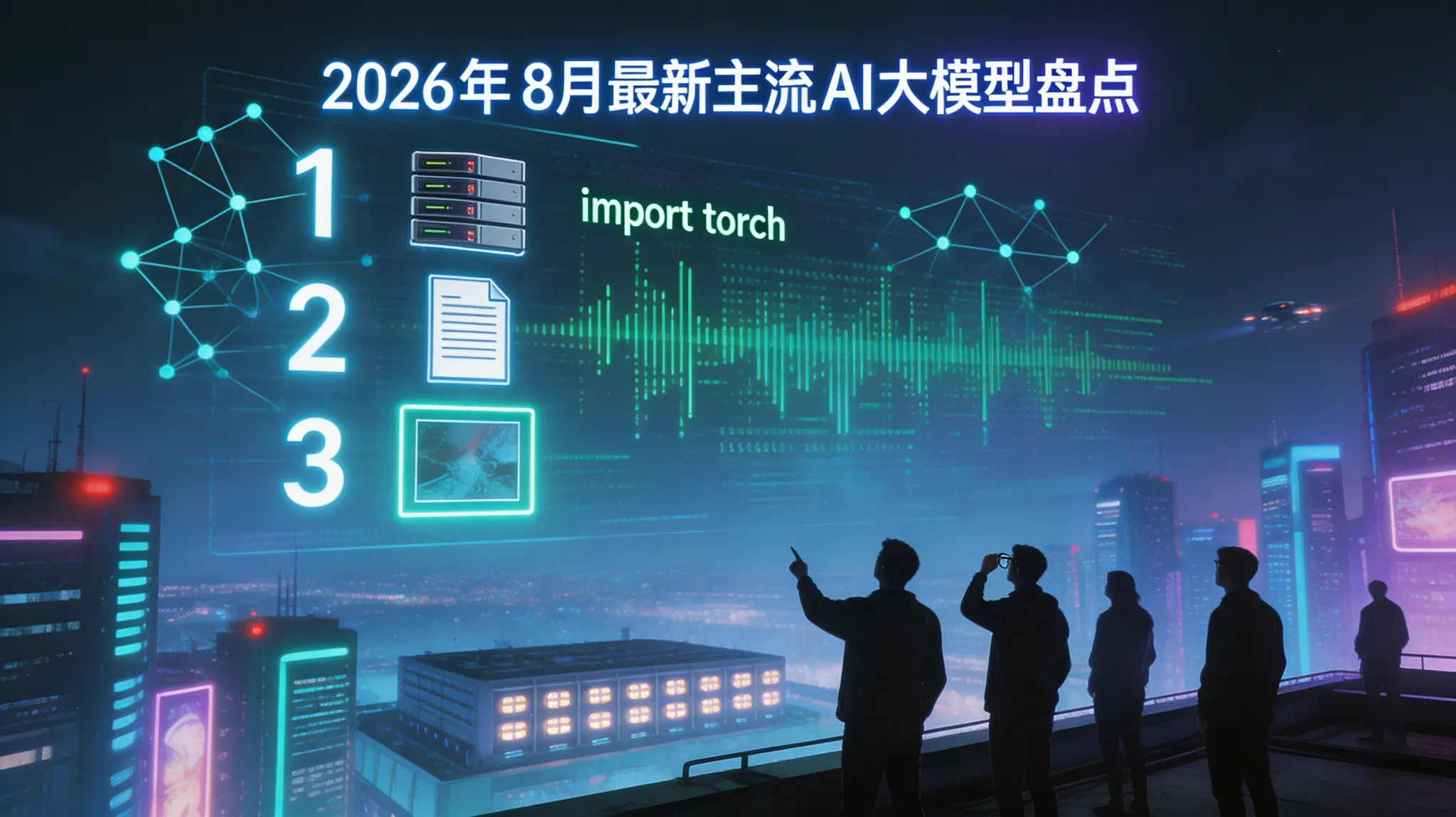 2026 年 8 月最新主流 AI 大模型盘点，各版本核心优势与选型参考